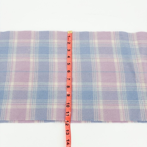 McKennas Main Street Purple Pink Cream Wool Scarf with Fringe 12 x 66 Ireland - Picture 5 of 8